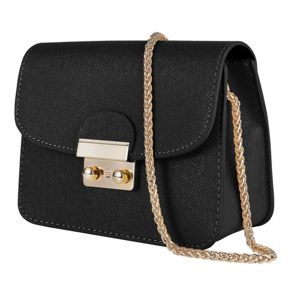 Small Evening Bags for Women Crossbody Bag Chain - Black-mini Size Clutch - Picture 1 of 7